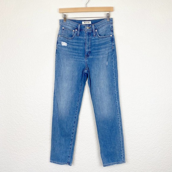 Madewell The Classic Straight High Rise Jeans Size 27 - Picture 1 of 10